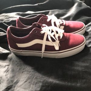 Burgundy Vans